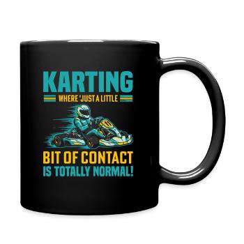 Karting : où « juste un peu de contact » n’est pas - Mug uni - noir - Droite