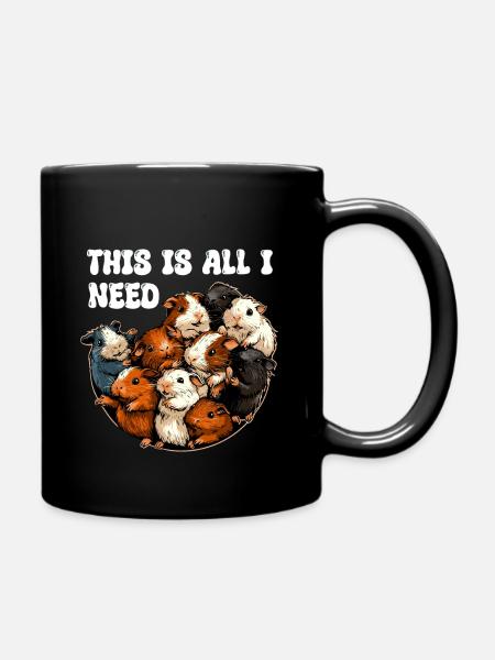 Cochon d’Inde Animal de compagnie Cochon d’Inde Enfants Mignon - Mug uni - noir