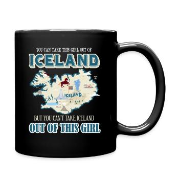 Iceland Girl - Full Colour Mug - black - Right