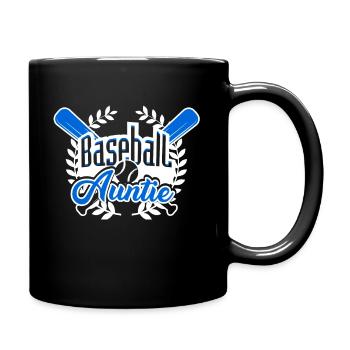 Baseball Auntie - Full Colour Mug - black - Right