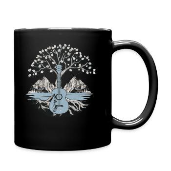 Yggdrasil Musicien de la nature Arbre de vie - Mug uni - noir - Droite