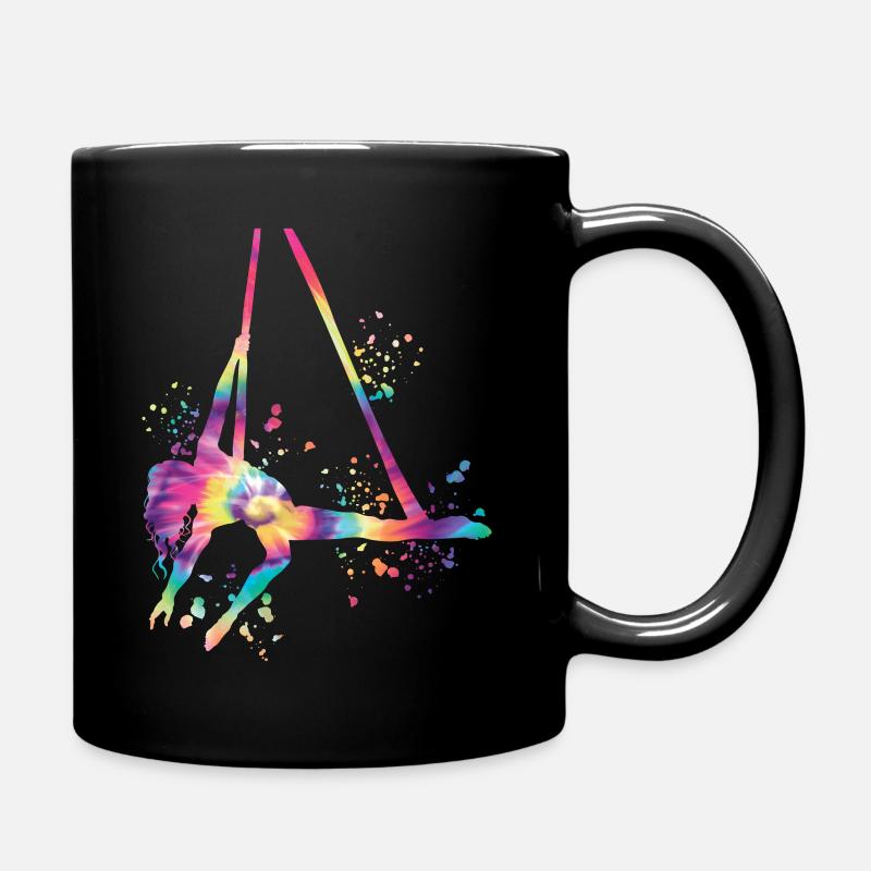Vertikaltuch Luftakrobatik Aerial Silk - Tasse einfarbig - Schwarz