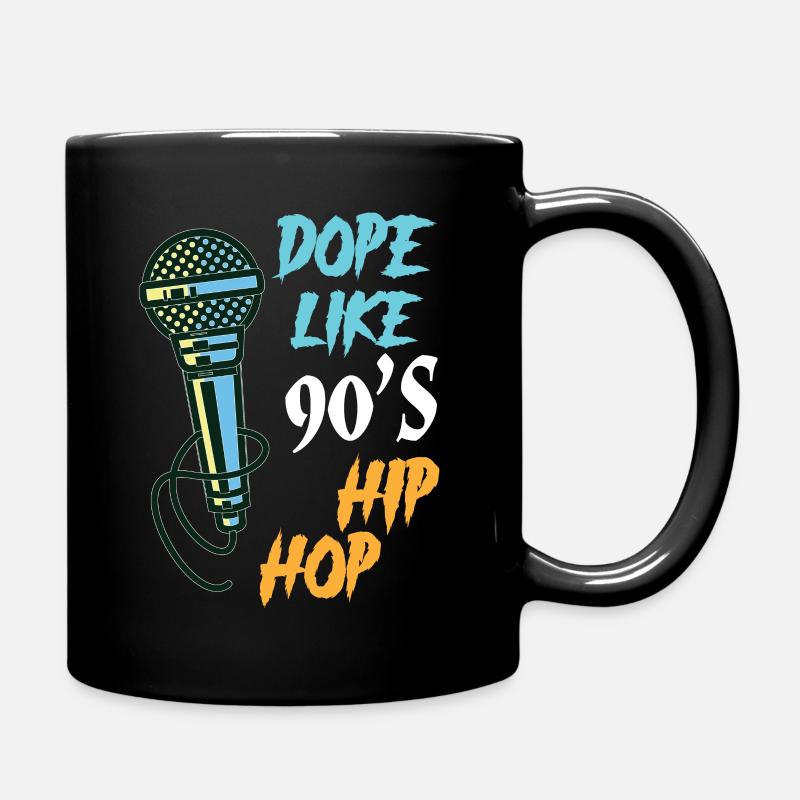 Hip Hop Mikrofon - Tasse einfarbig - Schwarz