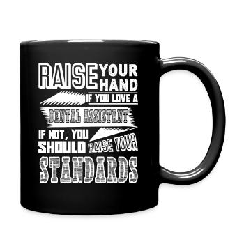 Dental Assistant Love A Dental Assistant - Full Colour Mug - black - Right