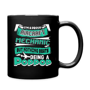 Aircraft Mechanic Proud Aircraft Mechanic - Full Colour Mug - black - Right