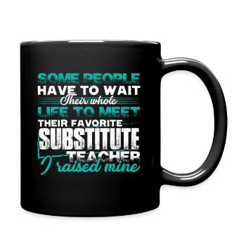 Substitute Teacher Proud Substitute Teacher Parent - Full Colour Mug - black - Right