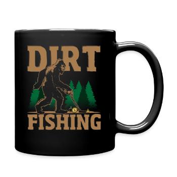 Metalldetektor, großes Fuß-T-Shirt, - Tasse einfarbig - Schwarz - Rechts