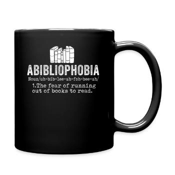 Abibliophobie Rat de bibliothèque Lecture de livres - Mug uni - noir - Droite