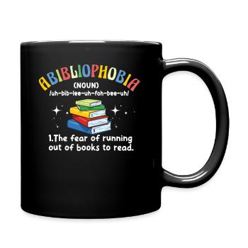 Abibliophobie Rat de bibliothèque Lecture de livres - Mug uni - noir - Droite