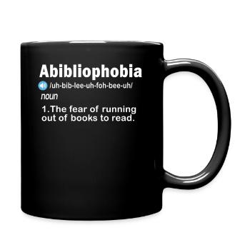 Abibliophobie Rat de bibliothèque Lecture de livres - Mug uni - noir - Droite