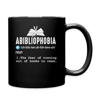 Abibliophobie Rat de bibliothèque Lecture de livres - Mug uni - noir - Droite