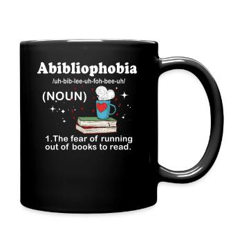 Abibliophobie Rat de bibliothèque Lecture de livres - Mug uni - noir - Droite