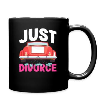 Juste marié Style Juste Divorce - Mug uni - noir - Droite