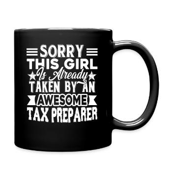 Tax Preparer Taken By Awesome Tax Preparer - Full Colour Mug - black - Right
