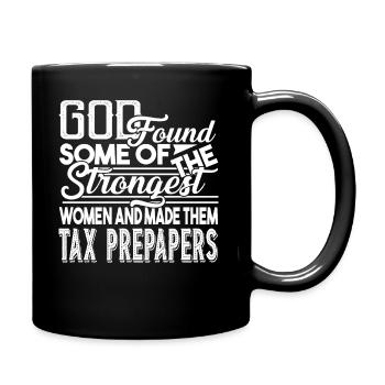Tax Preparer Strong Women Become Tax Preparers - Full Colour Mug - black - Right