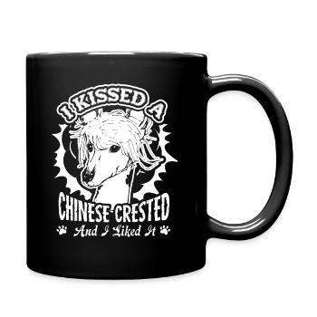I Kissed A Chinese Crested - Full Colour Mug - black - Right