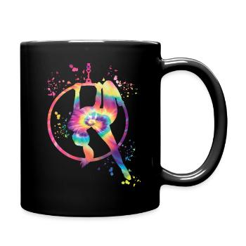 Aerialist Aerial Ring Lyra Air Ring - Full Colour Mug - black - Right