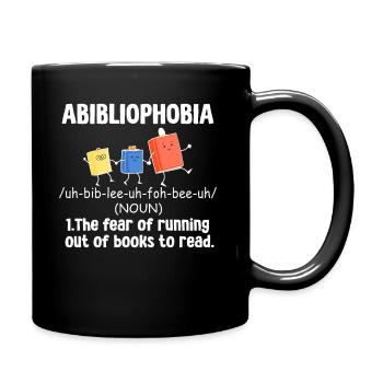 Abibliophobie Rat de bibliothèque Lecture de livres - Mug uni - noir - Droite