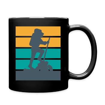 Trekking - nicht nur im Schwarzwald... - Tasse einfarbig - Schwarz - Rechts