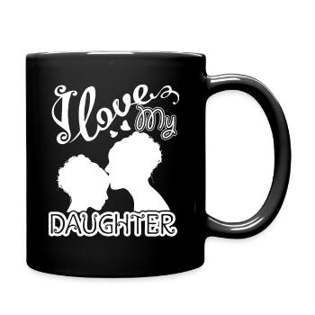 I Love My Daughter - Full Colour Mug - black - Right