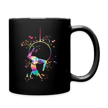 Aerialist Aerial Ring Lyra Air Ring - Full Colour Mug - black - Right