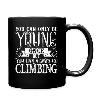 Climbing Always Go Climbing - Full Colour Mug - black - Right