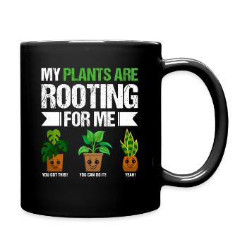 garden allotment hobby gardener - Full Colour Mug - black - Right