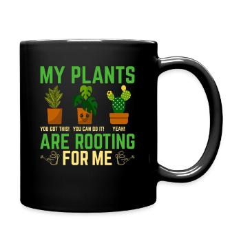 garden allotment hobby gardener - Full Colour Mug - black - Right