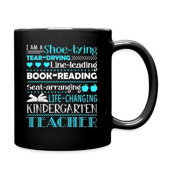Kindergarten Teacher I am A Kindergarten Teacher - Full Colour Mug - black - Right