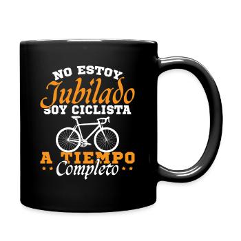 Je suis un cycliste à temps plein - Mug uni - noir - Droite