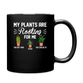 garden allotment hobby gardener - Full Colour Mug - black - Right