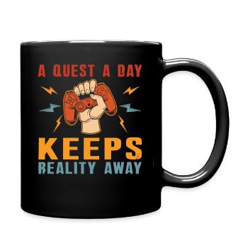 Jouer à Gamer A Quest A Day - Mug uni - noir - Droite