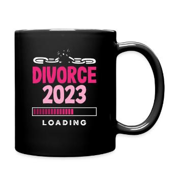 Divorce 2023 Chargement Prêt pour le changement Divorce - Mug uni - noir - Droite