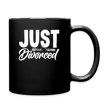 Just Divorced Freedom Celebration Of Divorce - Full Colour Mug - black - Right