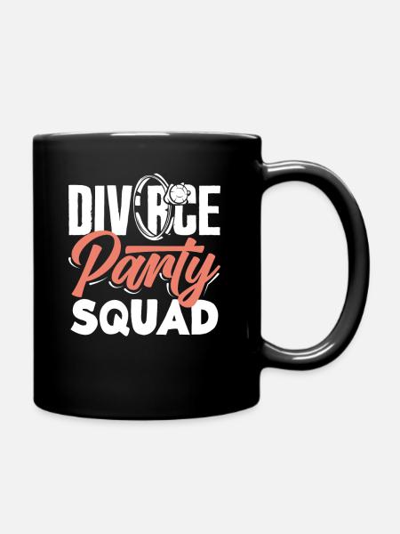 Scheidung Party Squad Feier Scheidung - Tasse einfarbig - Schwarz