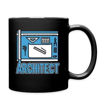 Architect I Love My Job - Full Colour Mug - black - Right