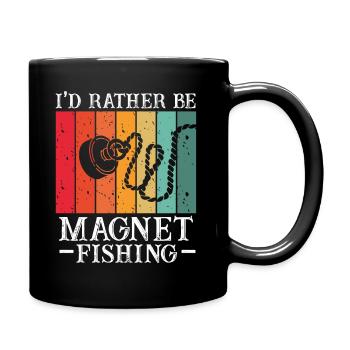 Neodymium Magnet Fishing Magnetic Fisher - Full Colour Mug - black - Right