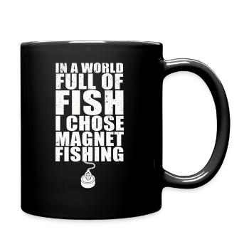 Neodymium Magnet Fishing Magnetic Fisher - Full Colour Mug - black - Right