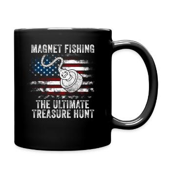 Neodymium Magnet Fishing Magnetic Fisher - Full Colour Mug - black - Right