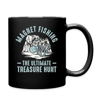 Neodymium Magnet Fishing Magnetic Fisher - Full Colour Mug - black - Right