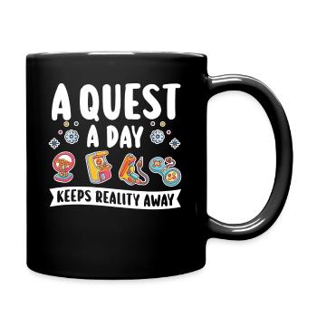 Jouer à Gamer A Quest A Day - Mug uni - noir - Droite