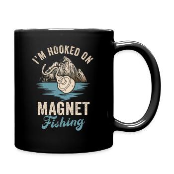 Neodymium Magnet Fishing Magnetic Fisher - Full Colour Mug - black - Right