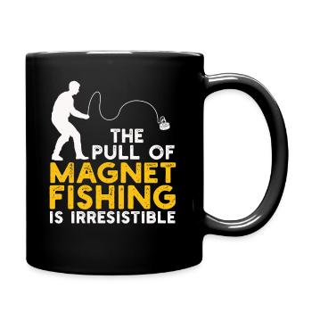 Neodymium Magnet Fishing Magnetic Fisher - Full Colour Mug - black - Right