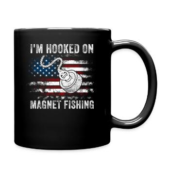 Neodymium Magnet Fishing Magnetic Fisher - Full Colour Mug - black - Right