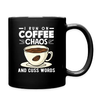 Chaos des amateurs de café Mots du chaos du café - Mug uni - noir - Droite