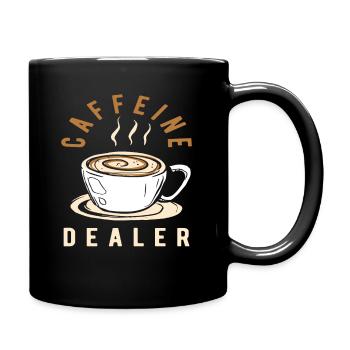 Amateur de café, revendeur de caféine - Mug uni - noir - Droite