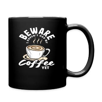 Attention aux amateurs de café : ne prenez pas encore de café - Mug uni - noir - Droite
