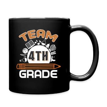 4th Grade Teacher Team 4th Grade - Full Colour Mug - black - Right