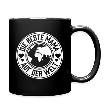 DIE BESTE MAMA AUF DER WELT 01 - Tasse einfarbig - Schwarz - Rechts