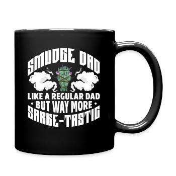 Smudge Dad Like A Regular Dad But Way More - Tasse einfarbig - Schwarz - Rechts